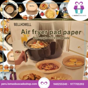 Lo más buscado - Papel para freidora de aire 20 cm x 100